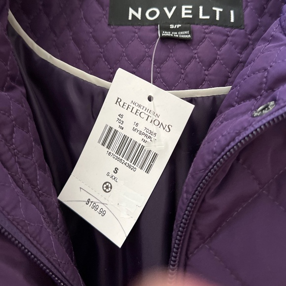 Novelti purple coat - Picture 5 of 5